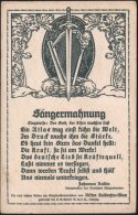 HANNOVER/ *1ss 1924 (26.8.) 1K-Steg Auf PP 5 Pf. Adler Grün: Siegermahnung..  = 9. Dt.Sängerbundefest Ein... - Other & Unclassified