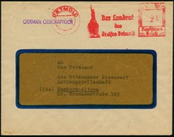 DETMOLD/ Der Landrat/ Des/ Kreises 1946 (5.6.) Seltener, Aptierter AFS = Hakenkreuz Entfernt (Hermanns-Denkmal)... - Other & Unclassified