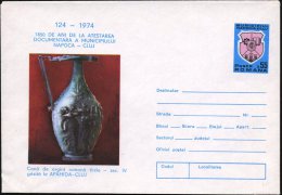 RUMÄNIEN 1974 55 B. "850 Jahre Napoca - Cluj" 124 - 1974  = Röm. Ausgrabung: Silberkanne IV. Jhdt.,... - Other & Unclassified
