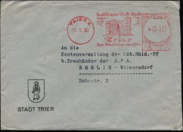 TRIER 1/ Deutschlands älteste Stadt/ ..Der Oberbürgermeister 1950 (26.5.) AFS , Typ FZ "Gr. Posthorn" =... - Other & Unclassified