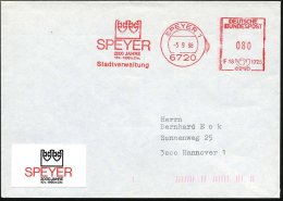 6720 SPEYER 1/ F18 1725/ SPEYER/ 2000 JAHRE/ 10 V.Chr.-1990 N.Chr./ Stadtverwaltung 1988 (5.9.) Seltener Jubil.-AFS... - Other & Unclassified