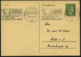 (10) HALLE (SAALE) 8/ B/ Academia/ Hallensis/ Medio Bello/ Fundata.. 1944 (8.7.) BdMWSt Mit PLGZ = Kriegsgott Mars... - Other & Unclassified