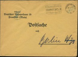 FRANKFURT (MAIN)/ *2i/ RÖMERBERGFESTSPIELE/ ..Juli-September 1933 (23.6.) MWSt Klar Auf Postdienst-Bf. (Bo.56... - Other & Unclassified