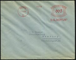 BREMEN/ 1/ D.-G. "NEPTUN" 1933 (1.4.) AFS (= Reederei) Klar Gest. Inl.-Bf. (Dü.E-1BAh) - Other & Unclassified