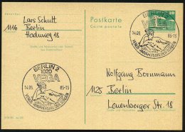 1020 BERLIN 2/ VEGA/ VENUS-ANNÄHERUNG DER SONDEN 1985 (14.6.) SSt = Brustbild Der Nackten Venus , Inl.-Kt. - Other & Unclassified