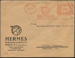 BERLIN W/ 8/ HERMES/ Kreditversicherungsbank 1935 (20.3.) AFS = Hermes-/Merkur-Kopf, Motivgl. Vordr.-Bf. (kl.... - Sonstige & Ohne Zuordnung