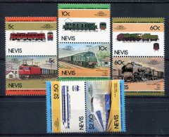 Nevis                 221/228  **      Trains - St.Kitts En Nevis ( 1983-...)