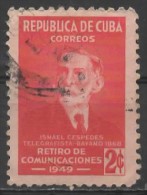 1949 Postal Employees´ Retirement Fund. -  Ismael Cespedes - 2c. - Red   FU - Oblitérés