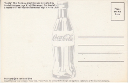 United States 1998 Santa / Coca Cola Postcard Unused (27679) - Otros & Sin Clasificación