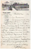VP3597 - Tabac -  Lettre De Mr GREEN Au Palais D'Orsay Grand Hotel De La Gare Du Quai D'Osay  - Mr SCHLOESING à PARIS - Documents