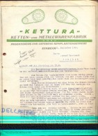 Factuur Facture Brief - Kettura - Ketten Und Metallwarenfabrik - Einbeck 1938 - Otros & Sin Clasificación