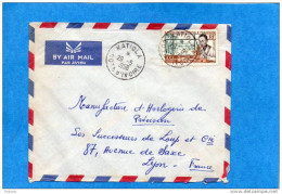 MARCOPHILIE-lettre-COTE D IVOIRE-Cad Katiola  1956-afft AOF N°48 Laboratoire- Pour Françe - Covers & Documents