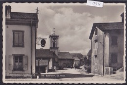 Burtigny - La Place Entre Le Restaurant Et L'église ; Char à Foin - Vers 1940 (-994) - Burtigny