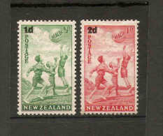 NEW ZEALAND 1939 HEALTH SET SG 611/612  MOUNTED MINT Cat £10.25 - Ongebruikt