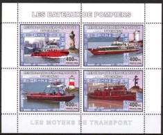 R. D. Du Congo 2006 - Phares, Bateaux De Pompiers - BF 4 Val ** Neufs // Mnh - Ongebruikt