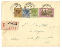 Devant De Recommandé De Monaco Vers La Belgique En 1928 (J69) - Storia Postale