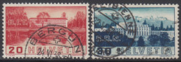 SUISSE 1938 2 TP Inauguration Du Palais De La SDN à Genève Y&T N° 307 à 308 Oblitéré - Used Stamps