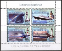 R. D. Du Congo 2006 - Phares, Paquebots, Titanic - BF 4 Val ** Neufs // Mnh - Nuovi