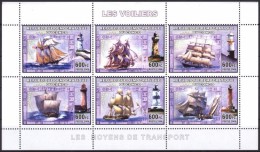 R. D. Du Congo 2006 - Phares, Bateaux Voiliers - BF 6 Val ** Neufs // Mnh - Nuovi