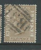 Sierra Leone 1883 QV 4d Bistre FU - Sierra Leone (...-1960)