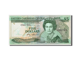 Billet, Etats Des Caraibes Orientales, 5 Dollars, Undated (1986-88), KM:22l1 - East Carribeans