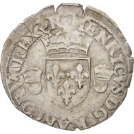 Monnaie, France, Douzain Aux Croissants, 1550, Bordeaux, TB+, Billon - 1547-1559 Henry II