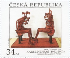 Czech Rep. / Stamps (2015) 0871: Works Of Art On Postage Stamps - Karel Nepras (1932-2002) "Great Dialogue" (1966) - Neufs