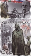 Czech Rep. / Stamps (2015) 0865 K1: Czech Statehood - 1915 (coupon: Tomas G. Masaryk (1850-1937)); Painter: Jan Maget - Nuevos