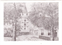 Emmen - Marktplein  (Tekening: Ger Mulder)  - ( Met Toeslagzegel) -  (Drenthe, Nederland) - Emmen