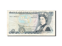 Billet, Grande-Bretagne, 5 Pounds, 1971-1982, 1980-1987, KM:378c, TTB - 5 Pond
