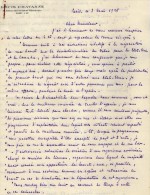 VP3606 -Tabac - Lettre De Mr Louis  CHAVANNE  à  PARIS  Pour  Mr SCHLOESING - Documenti