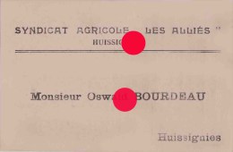 HUISSIGNIES CHIEVRES SYNDICAT AGRICOLE  " LES ALLIES " - Chievres