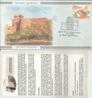 India 2006 Purana Qila Built By Afghan King Sher Shah Suri,Monument + Information Sheet, Special Cover - Islam