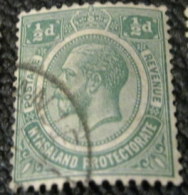 Nyasaland 1913 King George V 0.5d - Used - Nyassaland (1907-1953)