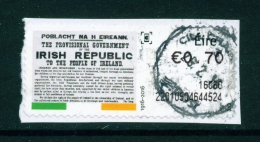 IRELAND  -  2016  Easter Rising 1915  Post And Go Label  Used As Scan (on Piece) - Frankeervignetten (Frama)