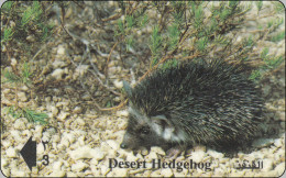 Oman Phonecard Igel Hedgehog - Fish