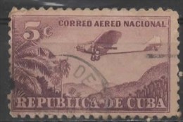 1931 Air. Ford Tin Goose Over Forest -  5c. - Purple  FU - Poste Aérienne