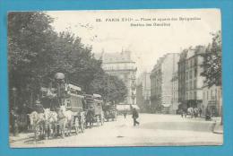 CPA 32 - Pataches Place Et Square Des Batignolles - Station Des Omnibus PARIS XVIIème Editeur CADOT - Paris (17)