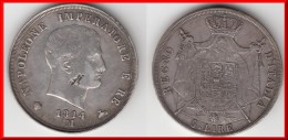 RARE **** ITALIE - ITALIA - 5 LIRE 1814 M MILANO - NAPOLEONE IMPERATORE -  ARGENT - SILVER **** EN ACHAT IMMEDIAT - Napoleonic