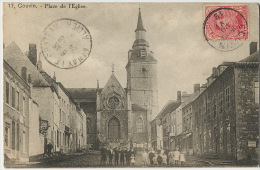 17 Couvin Place De L' Eglise Circulé 1919 - Couvin