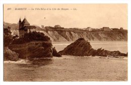 Cpa   Biarritz   La Villa Belza Et La Cote Des Basques     TBE - Biarritz