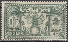 Nouvelles Hebrides 1925 Michel 78 Neuf * Cote (2005) 1.80 Euro Armoirie - Ungebraucht