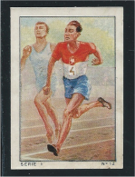 Sports Athlétisme Keller Série 1 N° 12 Pub: Nestlé 1935 57 X 40 Mm Bien Voir 2 Scans - Nestlé