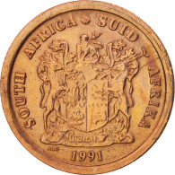 Monnaie, Afrique Du Sud, Cent, 1991, SUP, Copper Plated Steel, KM:132 - Zuid-Afrika