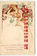 LE PAVOT - FEMME - CARTE STYLE MUCHA - LE PAVOT = DROGUE NARCOTIQUE - PUBLICITE BELLE JARDINIERE  ARS NOVA - ART NOUVEAU - Mucha, Alphonse