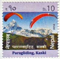 PARAGLIDING EXTREME SPORT MINT STAMP NEPAL 2014 MINT/MNH - Fallschirmspringen