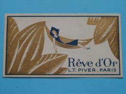 Rêve D'Or L.T. PIVER Paris / Coiff. R. Rorive - Bastin Jambes ( Formaat 5 X 9 Cm. / Zie Foto´s Voor Details ) ! - Zonder Classificatie