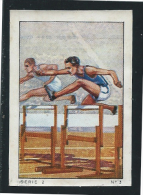 Sports Athlétisme Saut De Haie Série 2 N° 3 Pub: Nestlé 1935 57 X 40 Mm Bien Voir 2 Scans - Nestlé