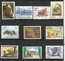 TEN AT A TIME - IRELAND - LOT OF 10 DIFFERENT 2 - USED OBLITERE GESTEMPELT USADO - Verzamelingen & Reeksen