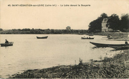 Dép 44 - Chateaux - Château - St Sébastien Sur Loire - Saint Sébastien Sur Loire - La Loire Devant La Baugerie - état - Saint-Sébastien-sur-Loire